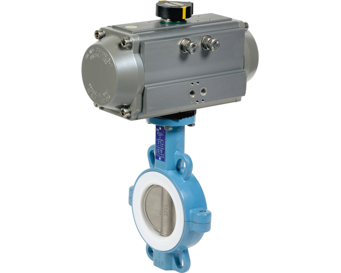 Ductile iron butterfly valve 1145 + RE/RES pneumatic actuator